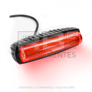 INDICADOR LUMINOSO-LATERAL ROJO 6x3W LED 10-80V