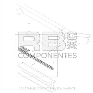 KIT REPARACION CADENA PORTACABLES COMPATIBLE GE 58919