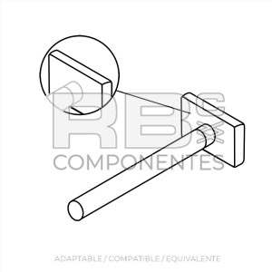 TACO PLASTICO GUIA TIJ.DCHA. ADAPTABLE JL SL245-2