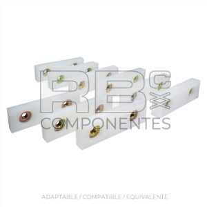 WEAR PAD, 5 X 1.5 X .625 W/NUTS COMPATIBLE GE Z45/25