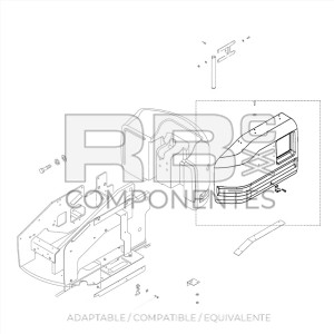 CAPOT LADO TANQUE COMPATIBLE GE 77032