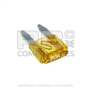 FUSIBLE DE TIPO FICHA MINI DE 20 A