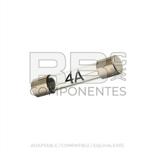 FUSIBLE DE CRISTAL 20MM DE 4 A