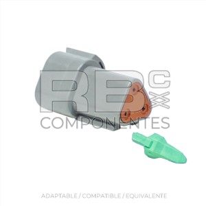 CONECTOR + ACOPLE DEUTCH 3 VIAS