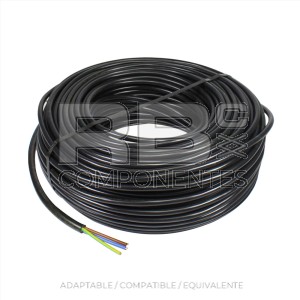 MANGUERA DE TRES VIAS X 1.5MM DE SECCION NEGRO