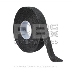 CINTA AISLANTE DE TELA NEGRA ROLLO 25 MTRS