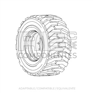 NEUMATICO MACIZADO ADAPTABLE JL 0258333