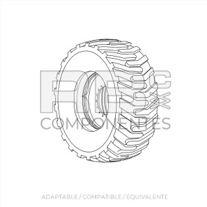 RUEDA CTA IZQ MACIZ ADAPTABLE JL1350 SJP 0272056