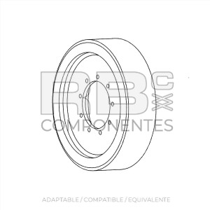 RUEDA NON MARKING ADAPTABLE 1001110774 , 22x6x17.75