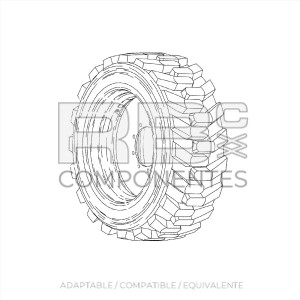 RUEDA N. M. ADAPTAB. JL 0258997 IN240/55-17. 5 FF 
