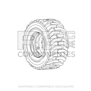 NEUMATICO MACIZADO ADAPTABLE REF JL  0271091