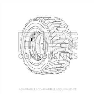 NEUMATICO MACIZADO ADAPTABLE REF 4520344