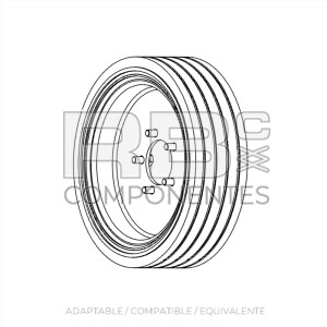 RUEDA NON MARKING ADAPTABLE SJ 155717