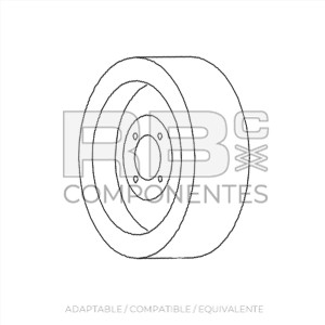 RUEDA NON MARKING ADAPTABLE REF UP  502170-000