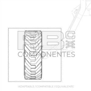 NEUMATICO MACIZADO ADAPTABLE GE 50032