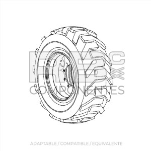 RUEDA COMPLETA AIRE 8 AGUJER  ADAPTABLE GE 45093GT