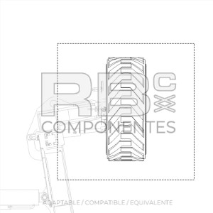 NEUMATICO MACIZADO ADAPTABLE REF  60957