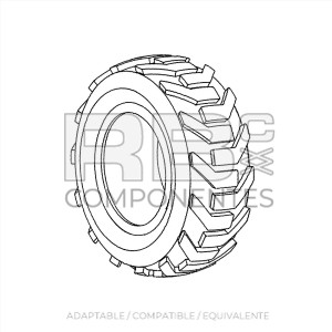 NEUMATICO MACIZADO ADAPTABLE REF  75580