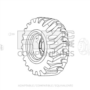 RUEDA ADAPTABLE GE 79101 (26x12D380 PR8)