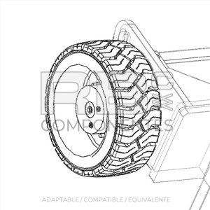 RUEDA NON MARKING ADAPTABLE REF 823875