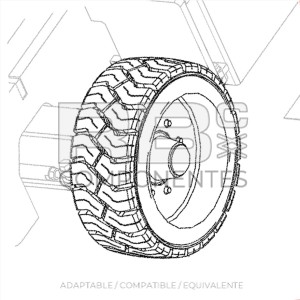 RUEDA  22X9X17 Z33 ADAPTABLE  REF 823876