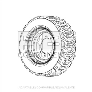 NEUMATICO MACIZADO 12-32. 5, LH  ADAPT. REF 125178