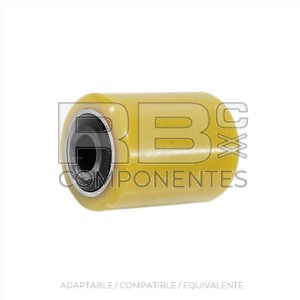 RUEDA POLIURETANO TIPO TRANSPA/APILADOR 85X115 D25