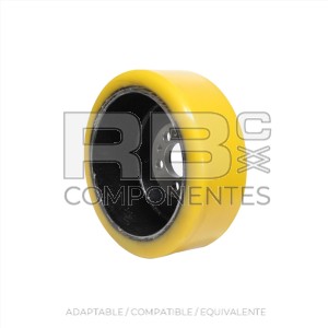 RUEDA POLIURETANO TRANSPAL/APILADOR 230X28D45
