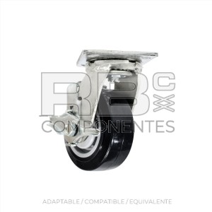 RUEDAS PIVOTANTES C/FRENO 5 x 2  in