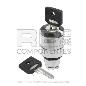 SELECTOR DE LLAVE 3POS. DCHA RETORNA A CENTRO, SALIDA LLAVE