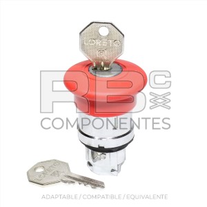 SETA PULSA GIRA CON LLAVE DE LA SERIE ZB4 DE TELEMECANICA