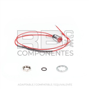 DIODO LED ROJO 12 V