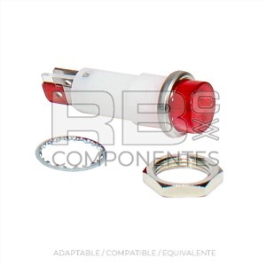 PILOTO LED ROJO 12V COMPATIBLE GE 824879