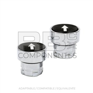 PULSADOR NEGRO NORMAL CON FLECHA (FLUSH WITH ARROW MARKING)