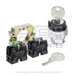 SELECTOR 3 POSC. FIJAS+SOPORTE+ CAMARA NO (x2UNID)