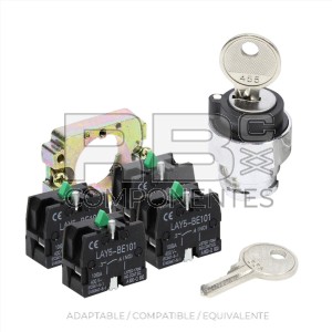 SELECTOR 3 POSC. FIJAS+SOPORTE+ CAMARA NO (x4UNID)