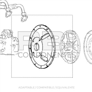 TAPA MOTOR COMPATIBLE GE 30806