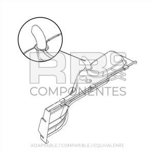 TUBO DE ESCAPE ADAPTABLE 158C173490