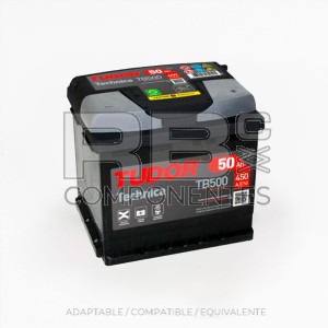 BATERIA ARRANQUE TUDOR TECHNICA 50AH 207x175x190