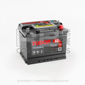 BATERIA ARRANQUE TUDOR TECHNICA 62AH 242x175x190