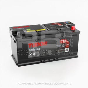 BATERIA ARRANQUE TUDOR TECHNICA 110AH 392x175x190