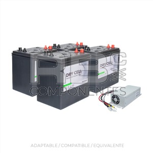 KIT BATERIAS 4X RB052006.DIS +CARGADOR RB001003.V4