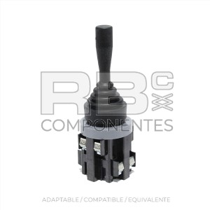 JOYS.  2 EJES RETORNO LEVA LARGA, 4 N.O 6A-250V