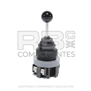 JOYS. 1 EJE CON RETORNO, LEVA REDONDA 2 NO 6A-250V